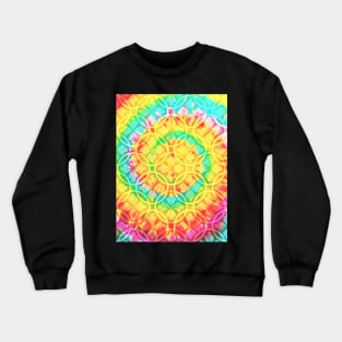 Tie Dye Floral Pattern Crewneck Sweatshirt